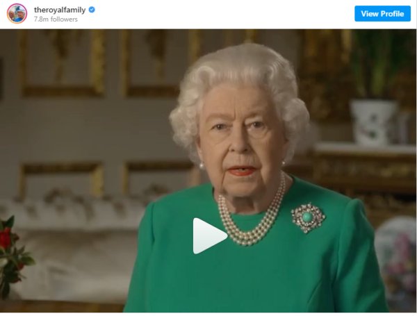 The Queen Makes Historic Speech to The Nation